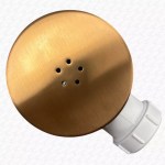 NEW Brushed Copper 90mm High Flow Shower Tray Waste Drain Trap BRASS METAL TOP - Image 2