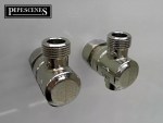 Grohe Pair 3/8" Inch Flexi Tail Pipe Adapter Fitting Compression Isolating Valve - Image 5