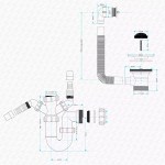 Kitchen Sink Waste and U Bend Trap Kit For Metal Sinks with Washing Machine Attachment - Image 4