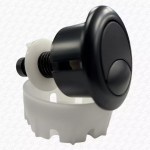Slimline Compact Concealed Toilet Cistern and Pipe with Matt Black Button - Image 3