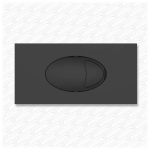 K.VIT Slimline Concealed Toilet Cistern with Matt Black Flush Plate - Image 3