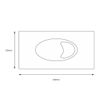 K.VIT Slimline Concealed Toilet Cistern with Matt Black Flush Plate - Image 4