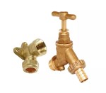 Garden Hose Bib Tap Kit with Double Check Valve Built In 1/2" 15mm WRAS Approved