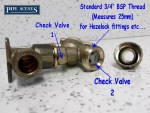 Garden Hose Bib Tap Kit with Double Check Valve Built In 1/2" 15mm WRAS Approved - Image 4