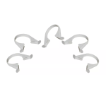 5 x 110mm WHITE Soil & Vent Pipe Clips Support Brackets