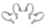 Grey Soil Pipe Clips x 4 Soil & Vent Pipe Bracket 110mm 4"