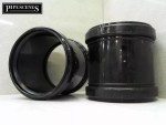 Black 110mm Soil Pipe Repair Kit Set of Slip Couplers Repair Couplings Drain - Image 2