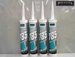 4 x DOW CORNING 785+ Bacteria Resistant Bath & Sanitary Silicone Sealant CLEAR