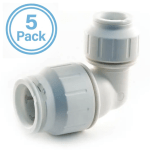 5 X 22mm x 15mm Reducer Elbow John Guest Speed Fit Reducing Bend Quick Fit Push