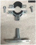 10 x 22mm Rubber Lined Munsen Ring Clip & Back Plate Anti Vibration - Image 3