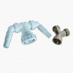 Inlet & Outlet Washing Machine / Dishwasher Tap & Waste Y Dual Splitter KIT