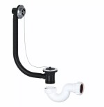 Bath Waste and Shallow U Bend Trap Kit for Baths Plug & Chain 40mm/1 1/2" - Image 2