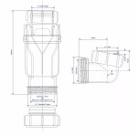 McALPINE Waterless Self Sealing Waste Trap 40mm MACVALVE-2 & T4U Bend - Image 3