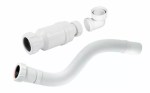 Freestanding Bath Waterless Waste Trap Kit with Flexible Waste Pipe 1.5" 40mm