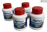 Pack of 4 - Floplast Solvent Cement PVC Plumbers Waste Pipe Weld Glue - 250ml