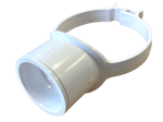 White Pipe 110mm - 50mm 55mm Boss Clip Strap Boss 2" Glued Solvent Adaptor
