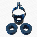 Black 3" 82mm - 32mm & 40mm Strap Boss Clip with both Pushfit Adaptors