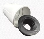 Gutter Down Pipe Rainwater 40mm Adaptor Connector Kit for 68mm White Drain Pipe - Image 3