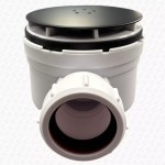 NEW Matt Black 90mm High Flow Shower Tray Waste Drain Trap BRASS METAL TOP - Image 4