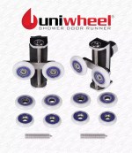 Uniwheel PAIR Universal Shower Door Rollers fits most Sliding Shower Doors