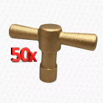 50 x Lockshield Handles Keys for Pump Valves Stopcocks Outside Garden Hose Union Bib Tap