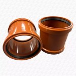 Underground 110mm Soil Pipe Repair Kit Set of Slip Couplers Repair Couplings Drain