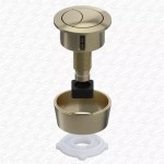 LONG Cable Toilet Dual Flush Cistern Valve with Brushed Brass Gold Push Button - Image 7