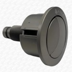 Dual Flush Toilet Syphon Valve Universal & Brushed Nickel Push Button - Image 2