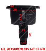 Dual Flush Toilet Syphon Valve Universal & Brushed Nickel Push Button - Image 4