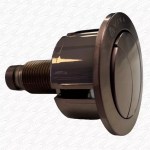 LONG Cable Toilet Dual Flush Cistern Valve with Brushed Copper Push Button - Image 2