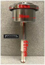 Duravit Type 280 Dual Flush Cistern Push Button Made By Geberit Chrome Finish - Image 3