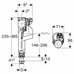 Geberit Impuls 360 Typ Water Inlet Valve found in RAK Compact Toilet Cistern - Image 3
