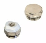Radiator Vent and Plug Set Chrome for Towel, Panel, Ladder Radiators 1/2" BSP
