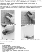 Bath Rubber Cramer Enamel Ceramic Removes Basin Tile Metal Water Scuff Marks - Image 4