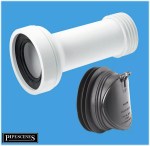 Anti Rat Pan Connector Blocks Rodents One Way Toilet Connector Adjustable Length