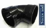 Solvent 110mm Soil Pipe Elbows Bends 90° Double Socket - Black Glued 4" ABS Vent - Image 3