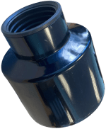 Black 110mm Soil Pipe Adapter Reducer to 55mm Waste Pipe Pushfit Rubber