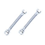 PAIR of Short Flexible Tap Tails Connectors 150mm Long 15cm