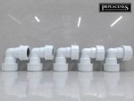 5 x 21.5mm Pipe Elbow Compression No Glue Needed Overflow Condense Pipe Bend - Image 2