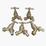 5 x WRAS APPROVED Outdoor Garden Tap Hose Union Bib Tap 1/2" Brass