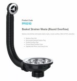 Kitchen Sink Basket Strainer Waste Kit 1 x WITH Overflow & 1 x WITHOUT Overflow - Image 5