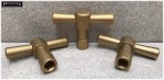 3 x Lockshield Handle Key Pump Valve Stopcock Outside Garden Hose Union Bib Tap