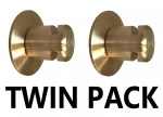 Pack of 2 BRASS Boiler Blow Off Valve Caps 15mm End Feed Safety Cowls