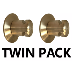 Pack of 2 BRASS Boiler Blow Off Valve Caps 15mm End Feed Safety Cowls