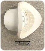 68mm Rainwater Down Pipe Drill In Clip On Boss to 21.5mm Overflow Condensate White - Image 6