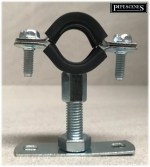 10 x 20mm / 25mm MDPE Rubber Lined Munsen Ring Clip & Back Plate Anti Vibration - Image 2