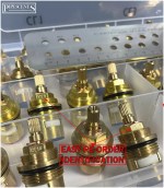 Plumbers 3/4" Bath Tap Cartridge Valve Box Ceramic Disc & Washer Type 18 PAIRS - Image 7