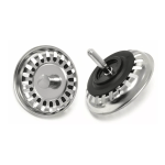 PAIR of Kitchen Sink Strainer Waste Plugs McAlpine BWSTSS-TOP
