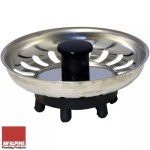 PAIR of Kitchen Sink Basket Strainer Plug Tops for Strainer Waste BSKTOP 80mm - Image 2