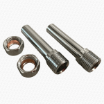 2 Pack - 60mm Chrome Radiator Extension Tails - 1/2" TRV
